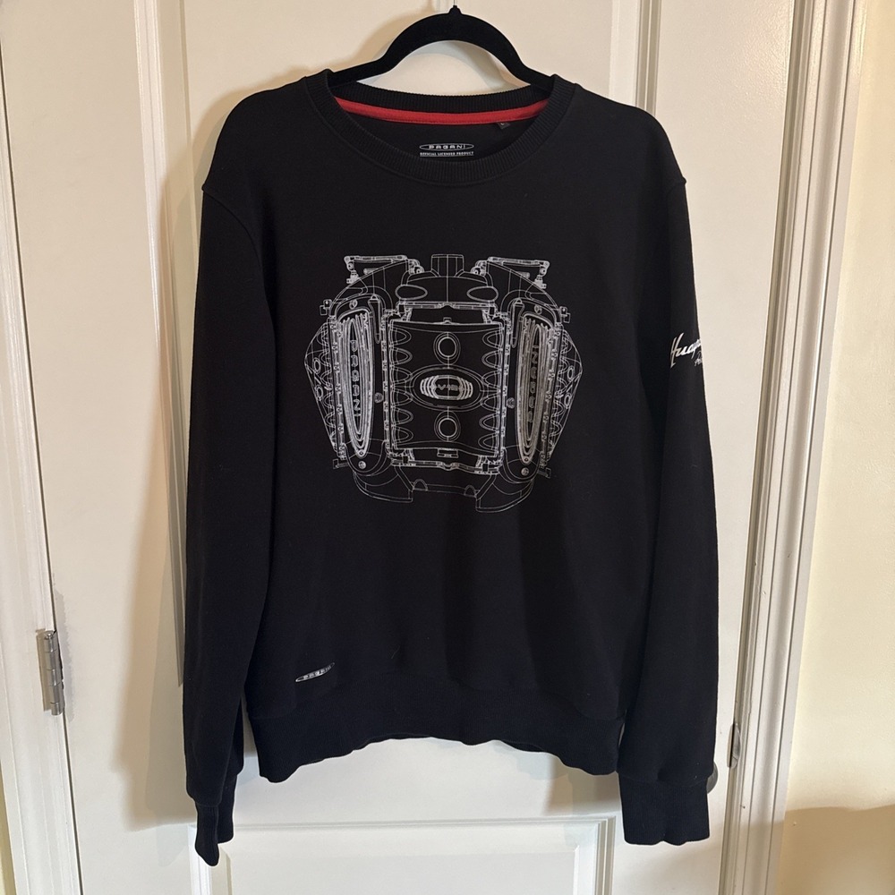 Pagani RBC Engine Sweatshirt Huayra Roadster BC Collection Large
